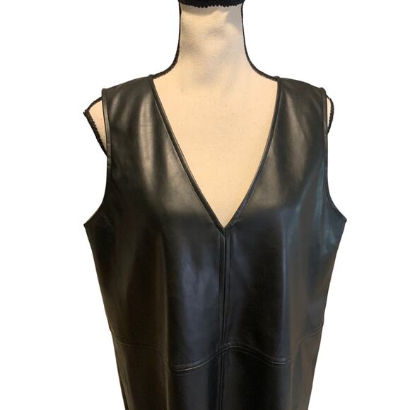 Evereve Elodie Shift Dress faux leather - Picture 6 of 12